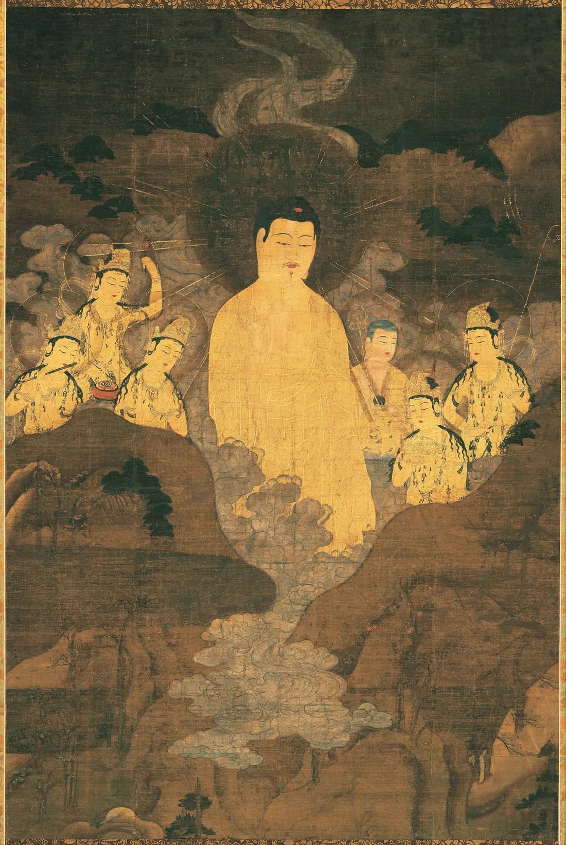 阿弥陀如来(山越阿弥陀図)
