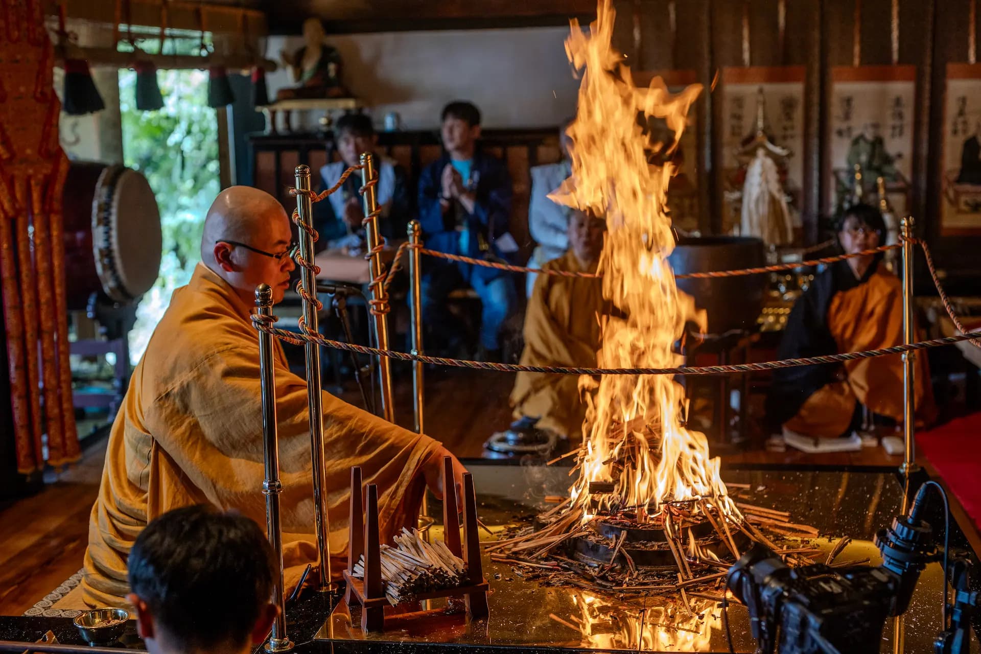 護摩祈祷の様子